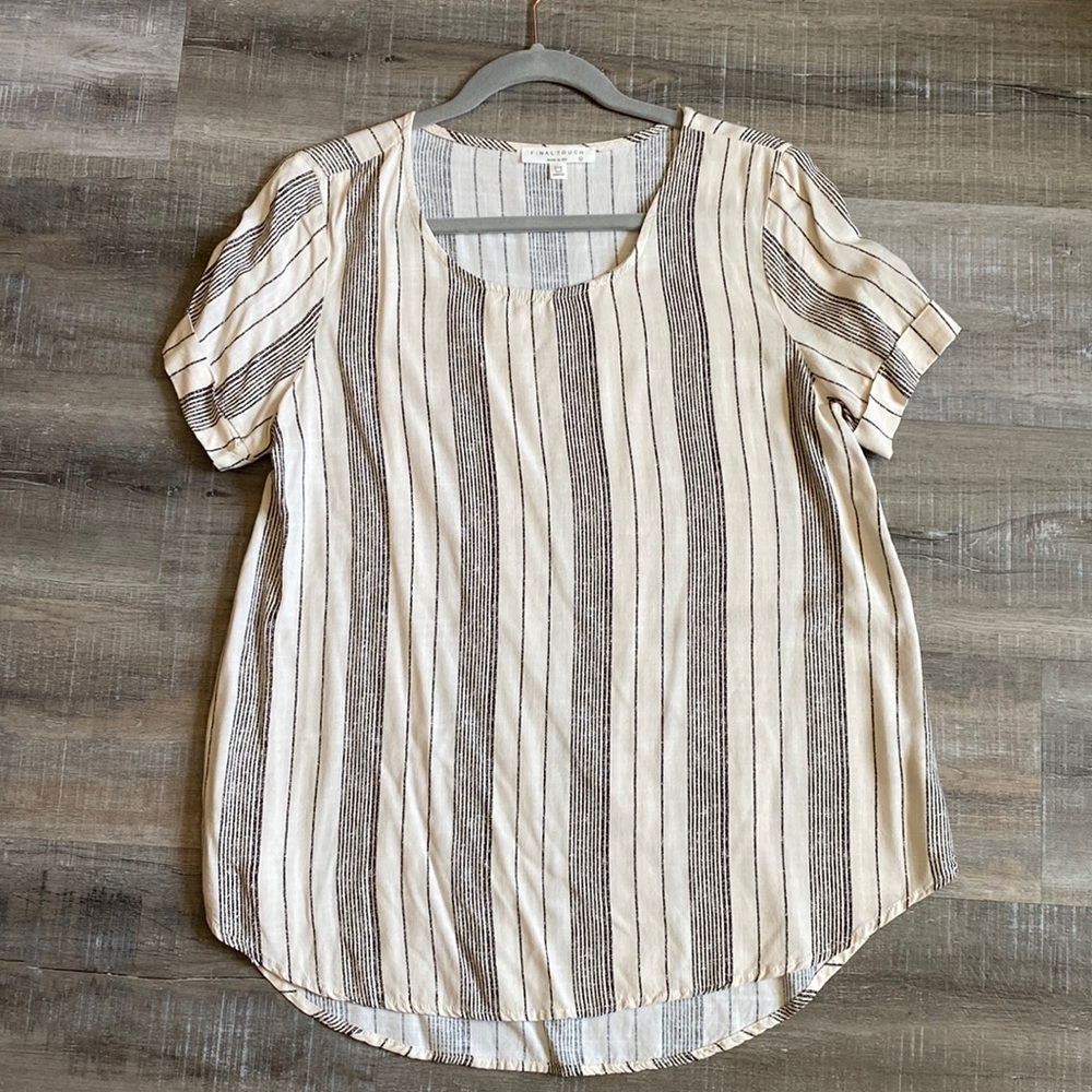 Short Cap Sleeve Blouse Top